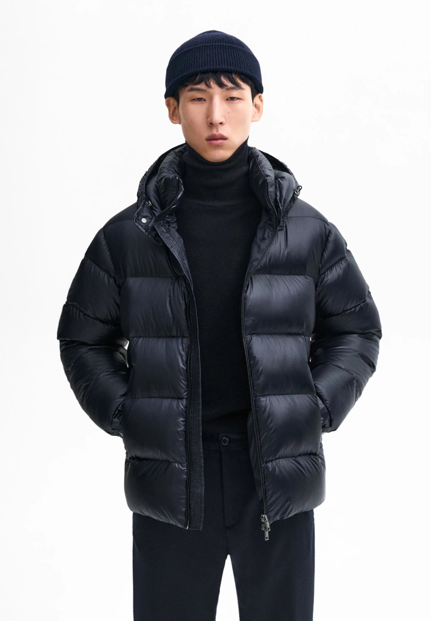 PUFFER JACKET - DARK BLUE